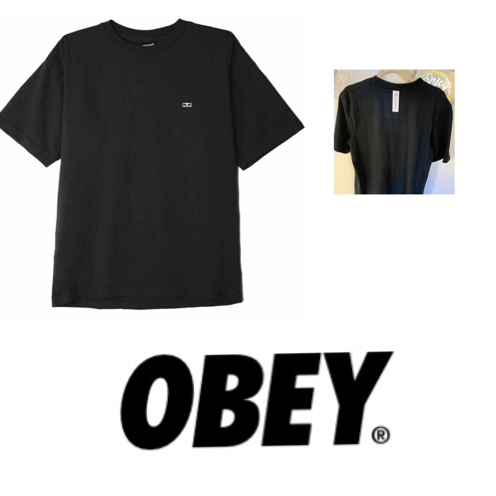 OBEY Oxygen Coed Premium Thick  Black Tee